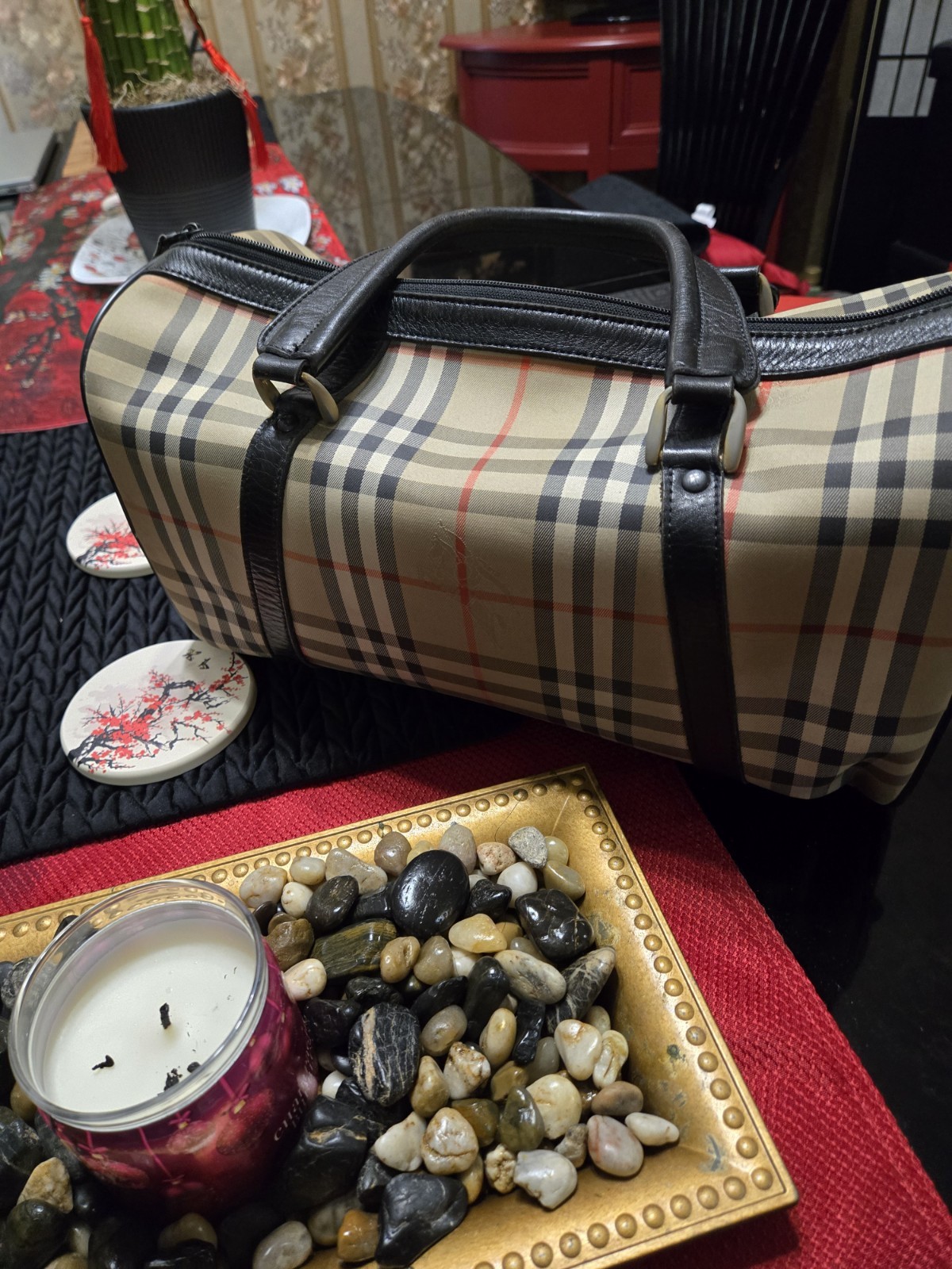 Burberry's Nova Check Boston Bag | eBay Burberry's Nova Check Boston Bag | eBay