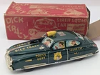 1950's Marx Dick Tracy Police Patrol Squad Pressed Steel Toy Car w/ Original Box