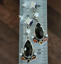 Nicky Butler RAJ COLLECTION LIMITED EDITION Sterling Silver Designer Earrings NB