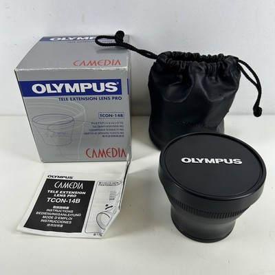 Olympus Camedia TCON-14B Tele Extension Lens Pro 62MM 86MM Japan Boxed