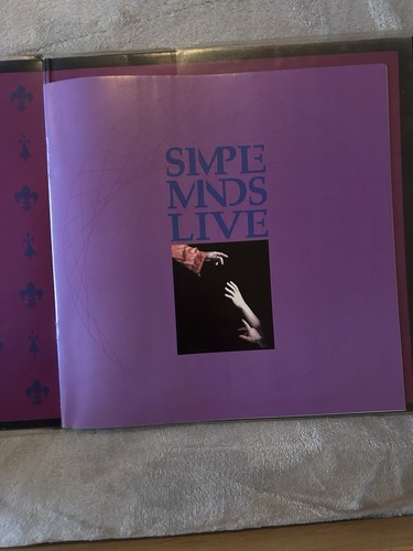 Simple Minds – Live in the City of Light LP Vinyl 80s Live Album w/Picture Book - Picture 5 of 8