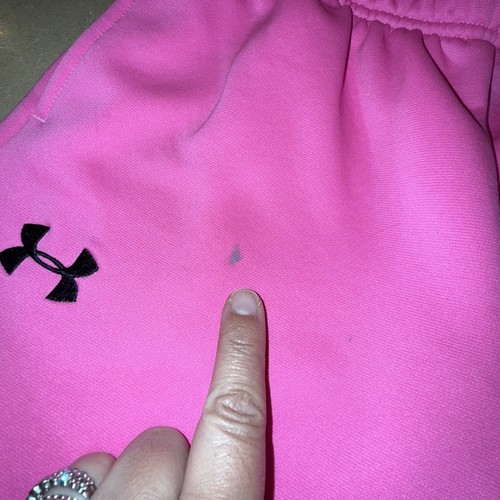 2 Pairs Girls Under Armour Youth Athletic Pants Sweatpants Size YLG Large Flaws - Picture 11 of 12
