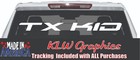 New ListingTx Kid Decal Sticker Car Turbo Diesel Truck 6.6L 6.7L Texas Mud City State Home