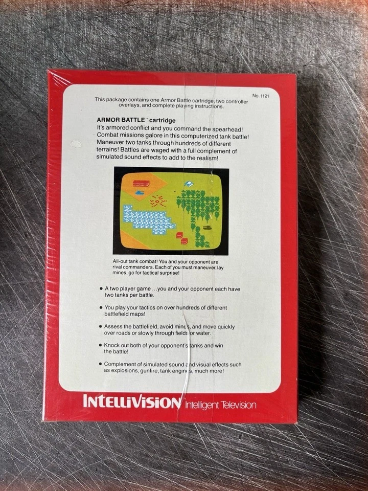 1979 Intellivision ARMOR BATTLE early FCTVVO version New Sealed in box FREE SHIP - Image 3 of 3