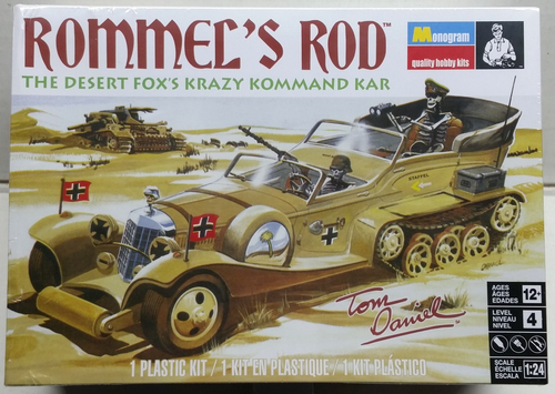 Monogram ROMMEL'S ROD Supercharged w/ 2 Skeletons Molded Tan New ...