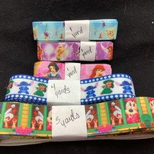 Grosgrain Grosgrain Ribbon Mickey Mouse, Disney, Princess Stitch See Photos