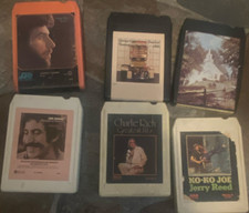 Charlie Rich Jerry Reed Country 8-Track Cartridge Lot Greatest Hits Albums