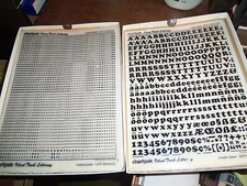 c. Chartpak Velvet Touch Lettering 1 Sheet Wide Variety Choice Use Drop Down Box