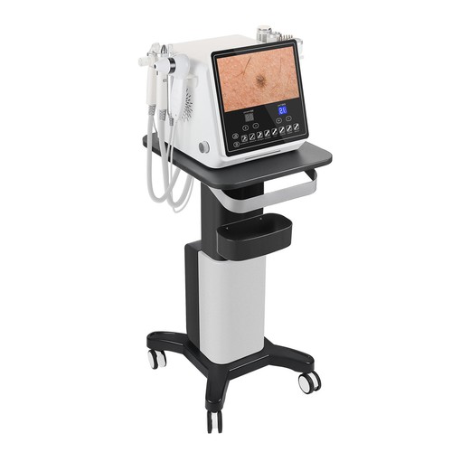 8in1 Hydro Sauerstoff Dermabrasion Gesichtsmaschine Anti-Haarausfall mit Scanner - Bild 11 von 12