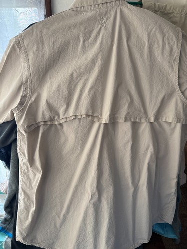 BROWNING Men's Vented Fishing/Hunting Shirt X-Large Tan Short Sleeve - Picture 8 of 14