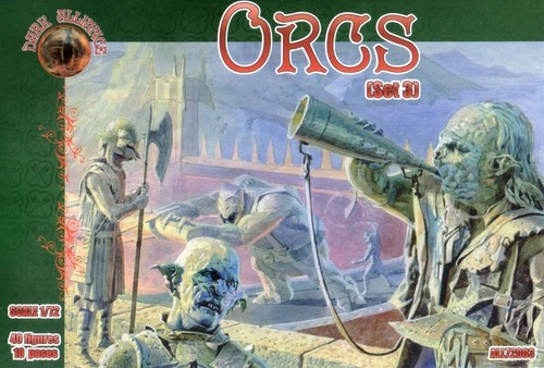 Figurines Alliance 1/72 - Orcs Série Fantasy (Set 1) - 72001 - Figurines En Plastique Souple