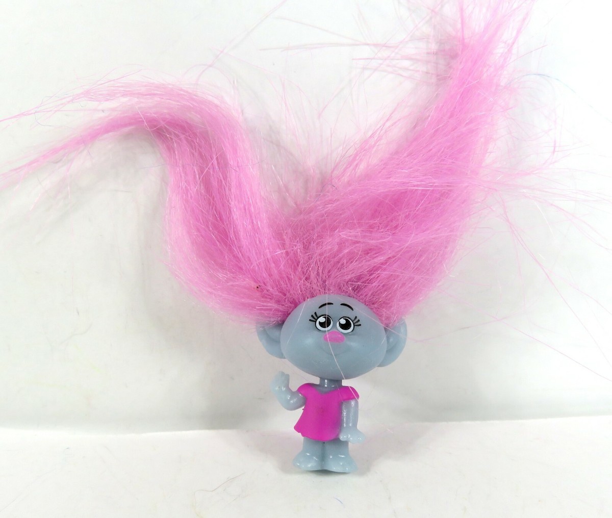 Dreamworks Trolls Series 8 Pink Hair Gray Troll Figure NEW