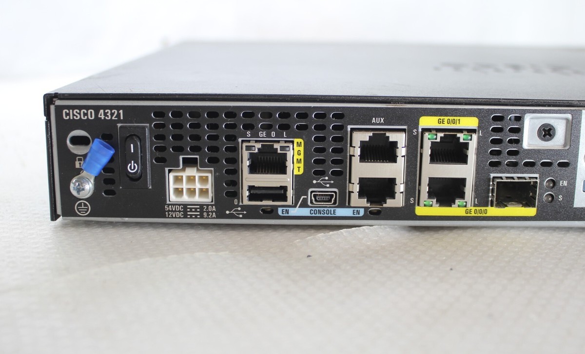 Cisco 4321 ISR4321/K9 V02 800-44681-04 Gigabit Security Router w