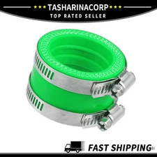 Universal Piece of 1 Rubber, Steel 40mm ID Carburetor Adapter Interface Clamps