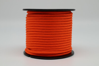 3 mm 19 mt Polyester geflochtenes Seil Mini Rolle Spule Boot Zelt Kajakkordel 14 Farben
