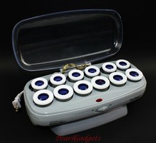 Jilbere Conair 12 Hot Rollers Ceramic Tools Porcelain Series JBPCHV14 w Clips