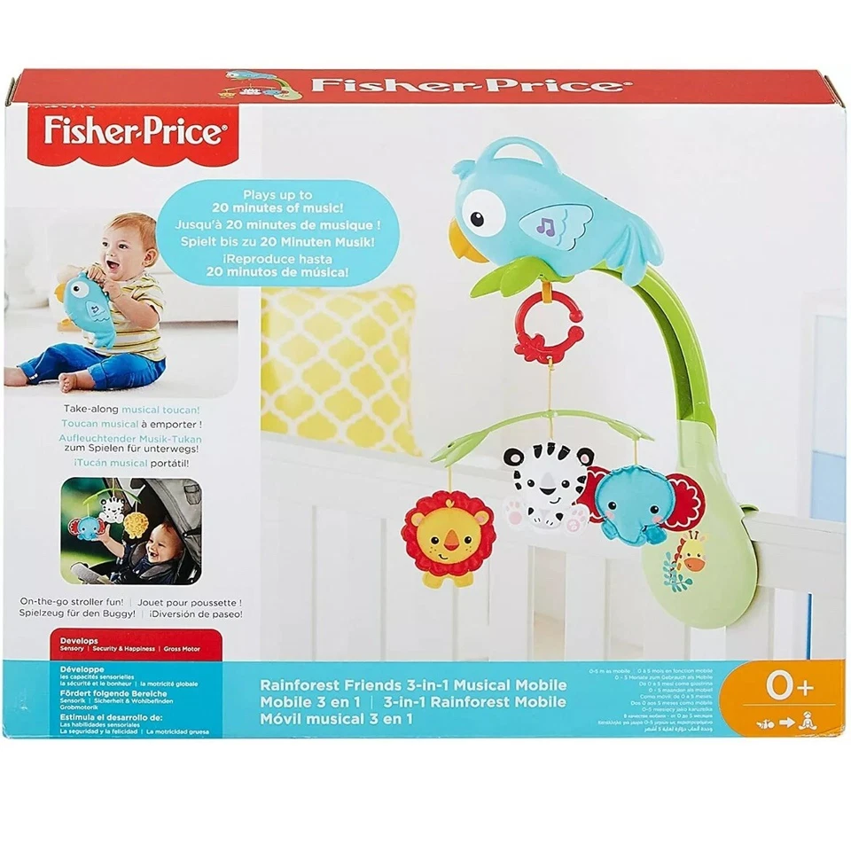 Fisher-Price - Móvil con música - Selva tropical niños bebés bebés Foto 2 de 4