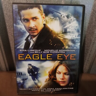 Eagle Eye DVD Action Thriller Movie Shia LeBeouf /Michelle Monaghan 