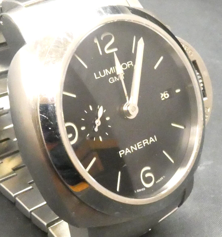 Panerai Luminator GMT 1950 3 Days Automatic Swiss Men's Watch PAM329 Box Papers - Image 4 of 4