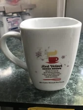 CORDON BLUE COFFEE Mug, RED VELVET COCOA RECEPIE, Art Deco Print Mug. B106