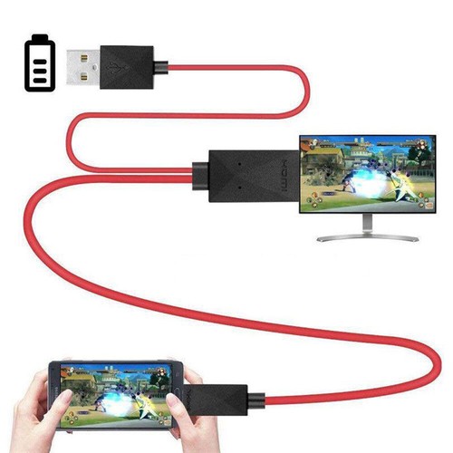 11Pin Micro USB to HDMI 1080P HD TV Cable Adapter for Android Samsung Cell Phone - Afbeelding 3 van 12