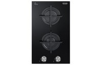 De Longhi NSL230NC Einbau-Gaskochfeld 30 Cm 2 Brenner Glaskeramik Schwarz