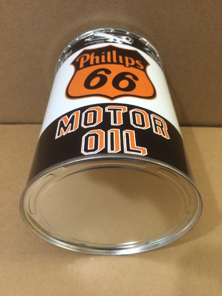 Phillips 66 Motor Oil Can Rare Empty Quart Gas sign Reproduction