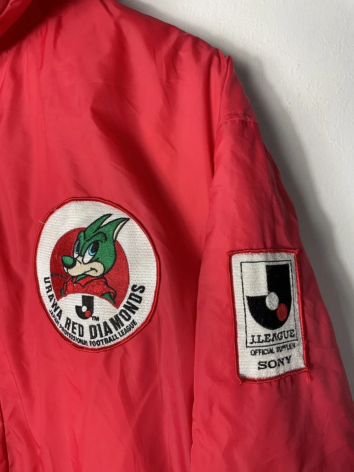 Vintage Urawa Red Diamonds Japan Footbal Club J League Sherpa Coach Jacket Train - Image 3 of 4