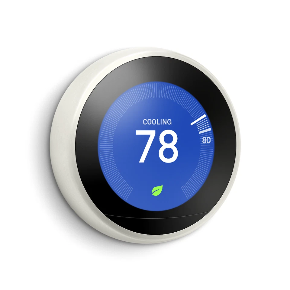 WHITE Pack: Nest Learning Thermostat 3rd gen + 1x Room Sensor + Power Connector - Image 2 of 4
