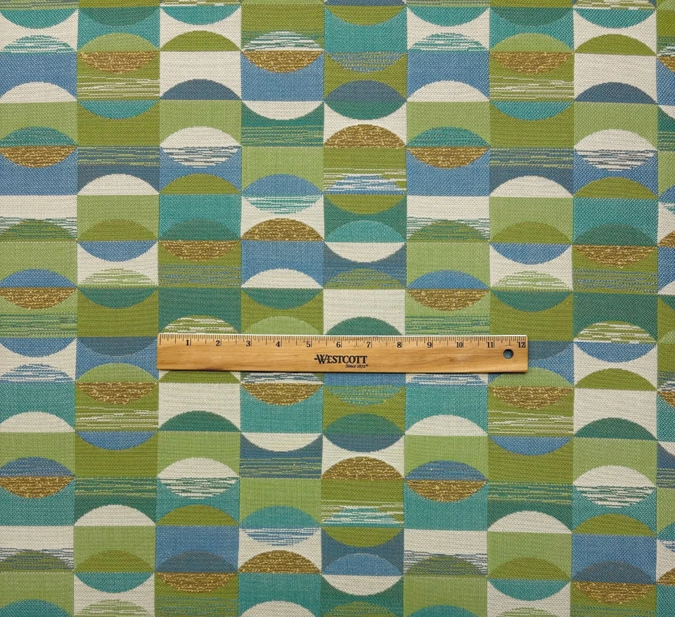 SUNBRELLA 47074 ELLIPSE SEAVIEW GREEN OUTDOOR INDOOR WOVEN FABRIC BY YARD 54"W - Image 2 of 4