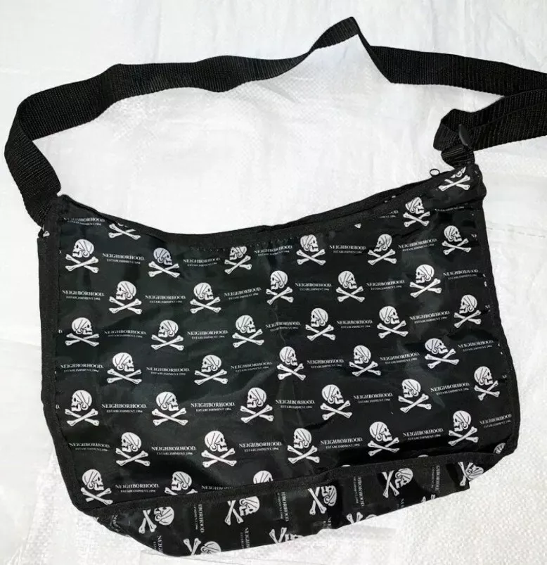 SAC MESSENGER QUARTIER SAC CRÂNE ET OS SAC ÉPAULE ET 2 AUTOCOLLANTS SUPRÊMES ? ?