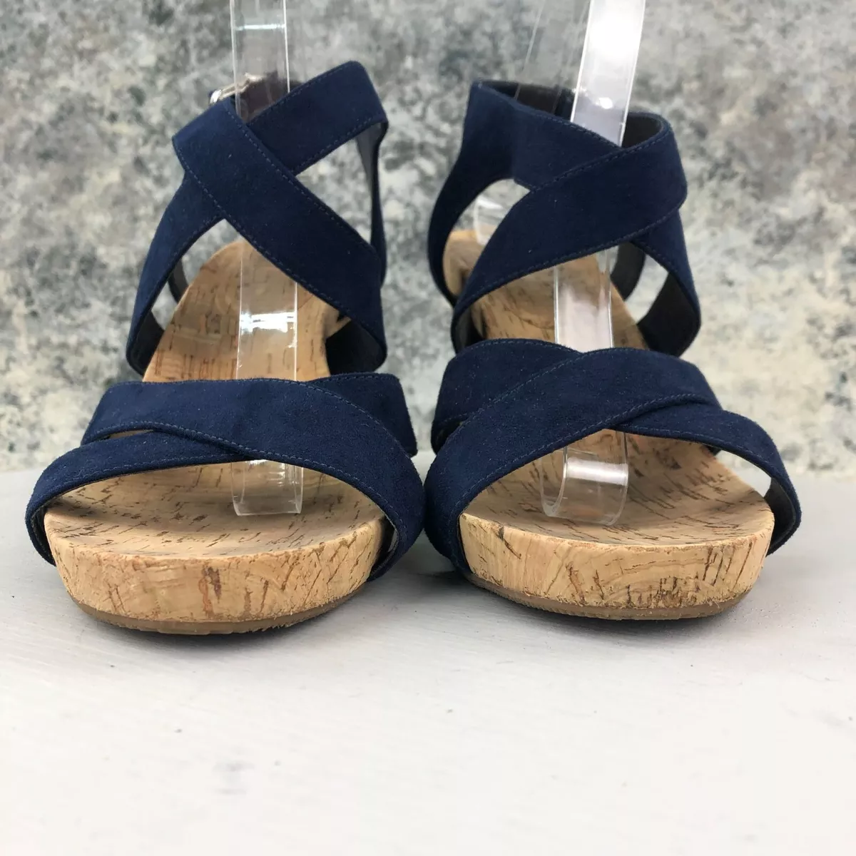 INC International Concepts Women s Size 10M Landor Blue Fabric