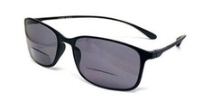 Calabria Flexie 720SB SUPER LIGHT Bi-Focal Reading Sun Glasses Ebony Black 1.50