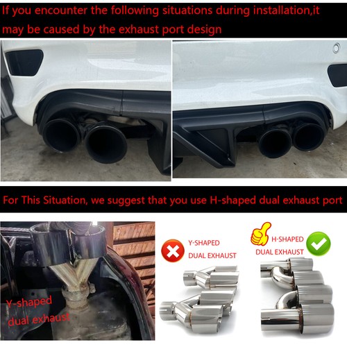 For Jeep Grand Cherokee Trackhawk 18-21 V2 Shark Fin Rear Bumper Diffuser W/ LED - Foto 2 di 16