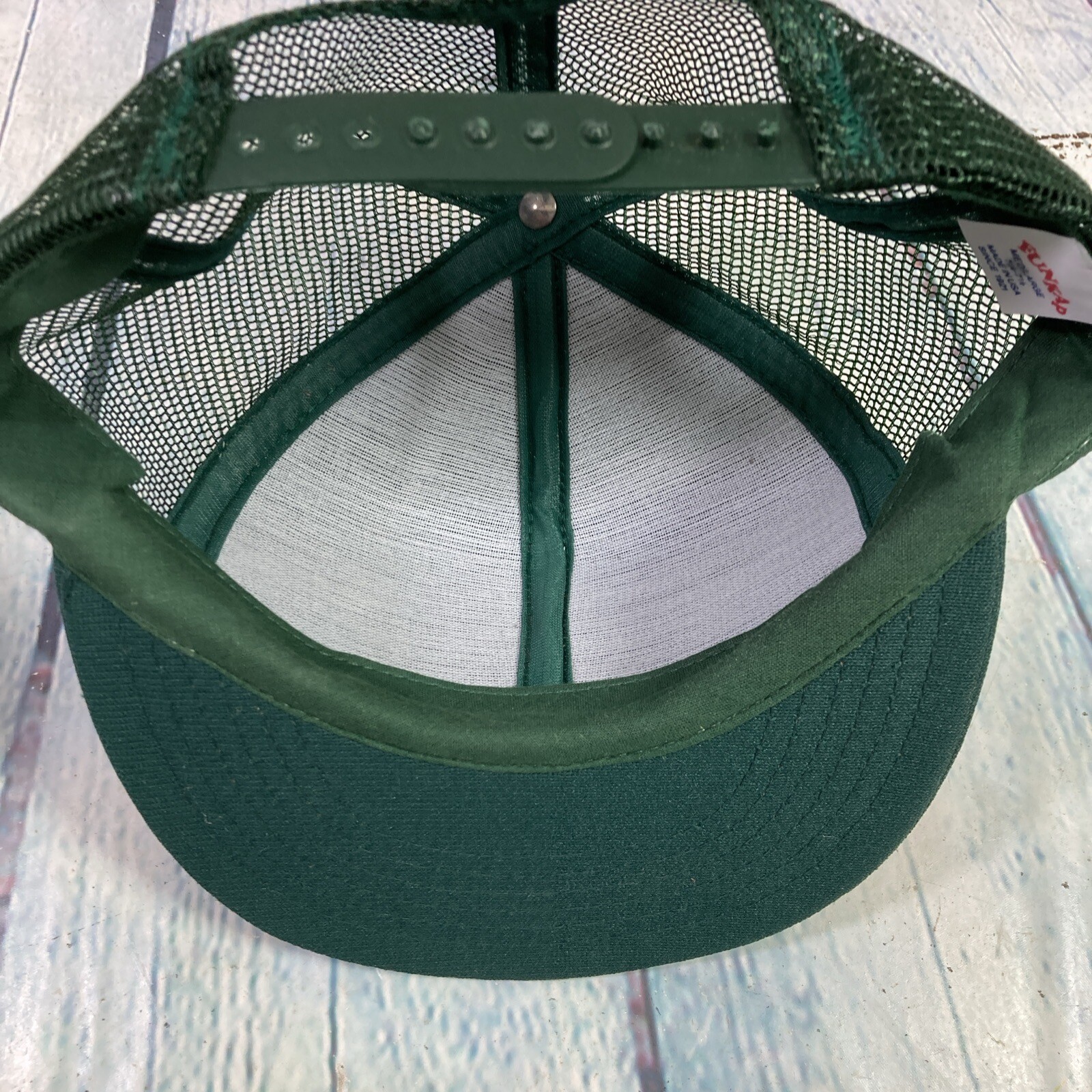 Vintage Calgene Patch Hat Cap Snapback Trucker Fa… - image 8