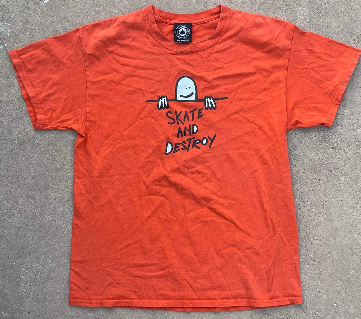 Thrasher Magazine Gonz Skate and Destroy Orange Tshirt Men