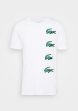 LACOSTE SPORT - T-SHIRT IMPRIMÉ BLANC ( T. 5/L) - NEUF AVEC ÉTIQUETTES