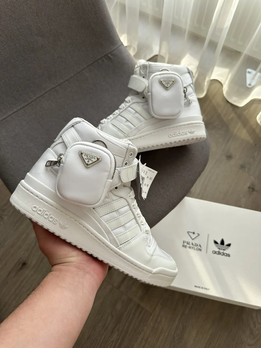 Prada Adidas Forum Low White Sneakers | eBay Prada Adidas Forum Low White Sneakers | eBay