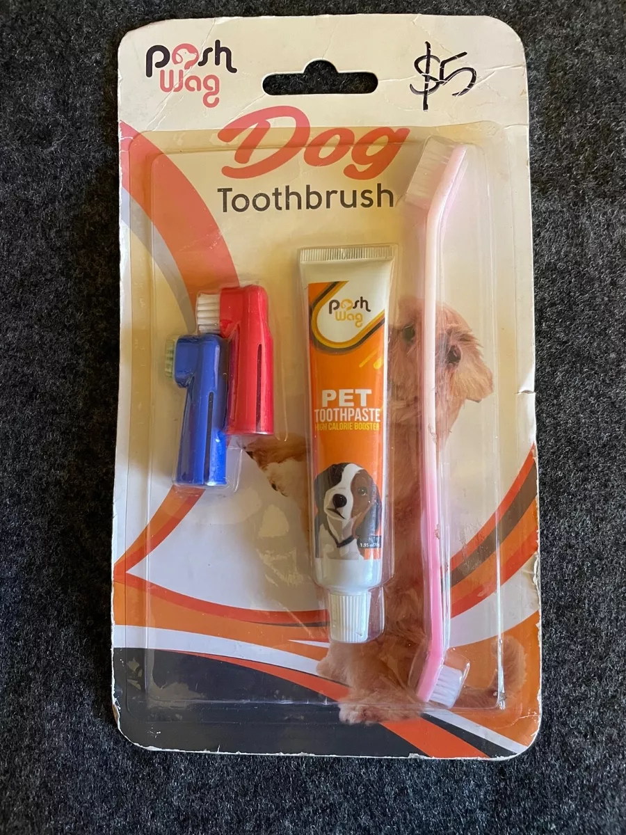 Puppy toothbrush and sale paste