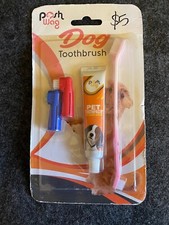 Posh Wag Dog Toothbrush  Toothpaste  2 packages 