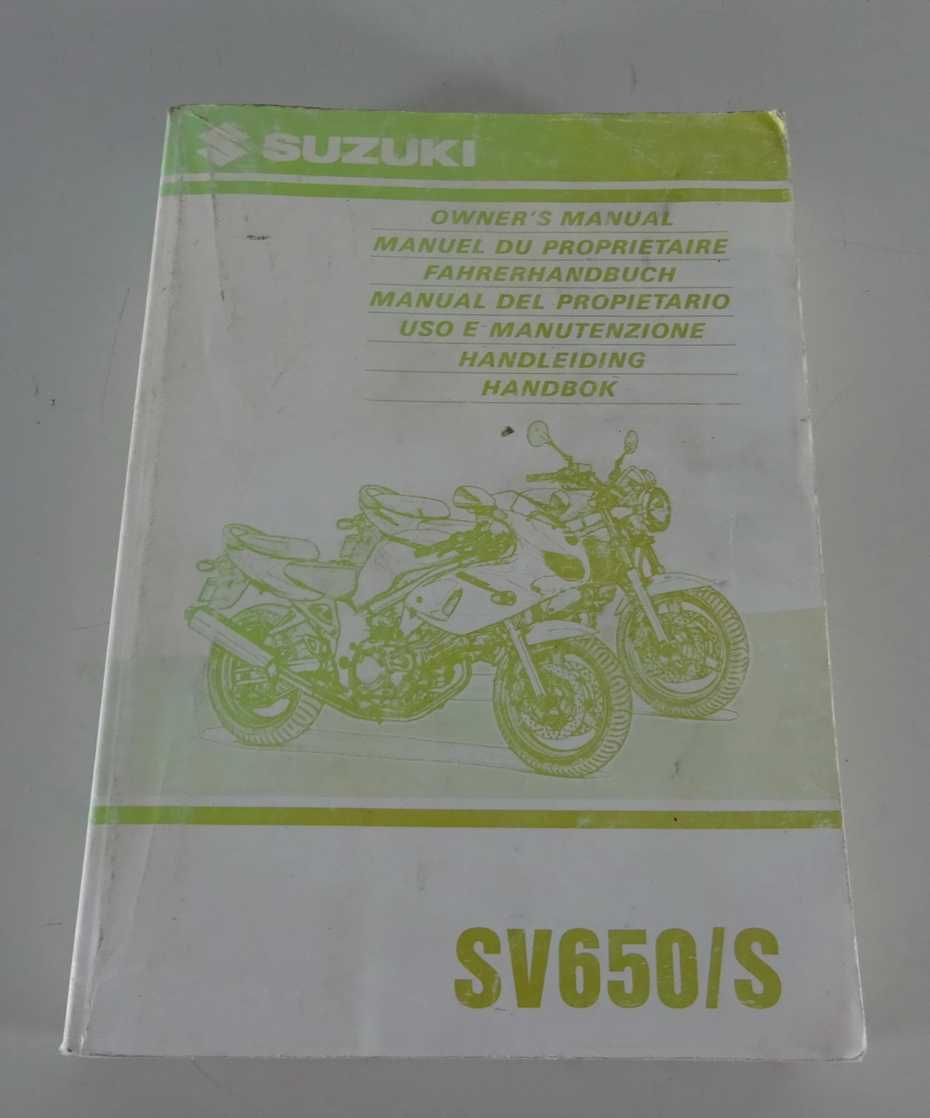 Owner's Manual Suzuki SV 650 S October 1998