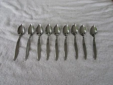 SET OF 9~ "COMMUNITY STAINLESS " Serrated Edge  Grapefruit Spoons!