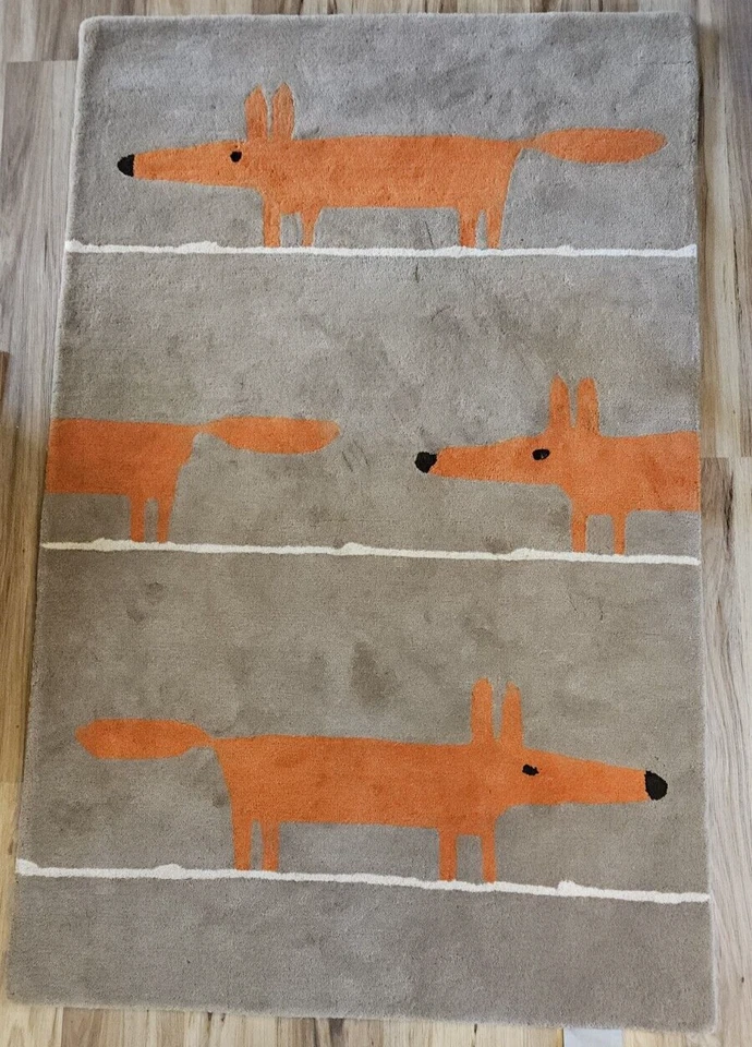 Alfombra de diseñador Mr Fox canela acolchada 100 % lana #25303 Surya/Scion Foto 2 de 4