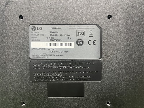LG 27MK400H 22" Gaming Monitor - 1ms Response Time / 75hz Refresh Rate - Picture 5 of 5