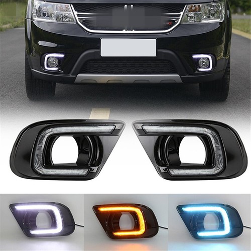 2pcs 3Colors LED Daytime Running Lights For Dodge Journey FIAT Freemont 2013 -16 - Bild 1 von 11