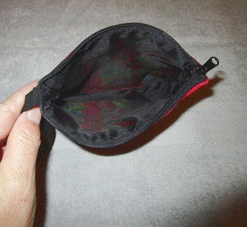 Embroidered Flowers Wristlet Zip Top Wallet Clutch Coin Purse Boho Hippie Festiv - Picture 3 of 5