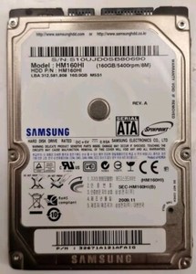 Samsung HM160HI SMO SATA 2,5" Notebook 160GB Festplatte