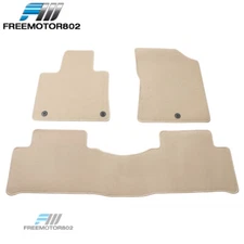 Fits 21-25 Kia Sorento Non-Slip Nylon Floor Mats Carpet 3PCS - Beige