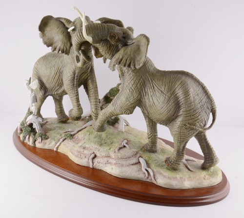 Lenox Elephants "Thundering Plains 1999" (19" Long - 11 1/4" Tall) - Picture 2 of 10