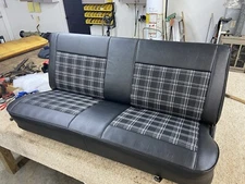 1973-1987 C10 Chevy truck Plaid seat cover, Select Burgundy, Brown Or Black